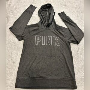 Gray PINK Hoodie